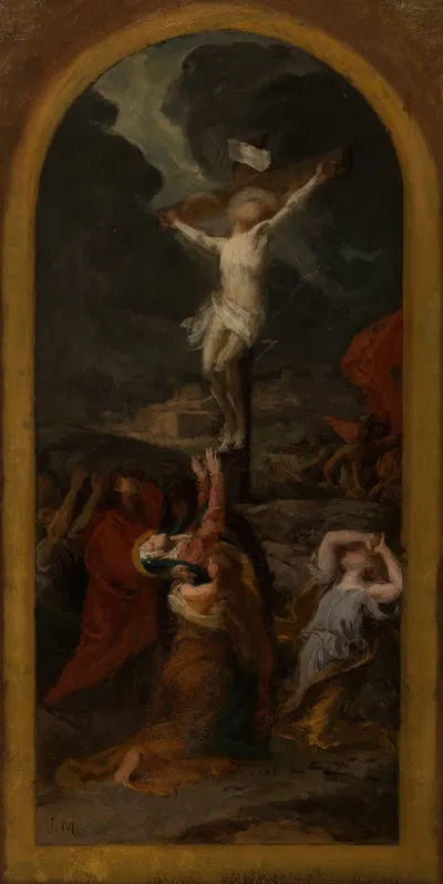 Stabat Mater by Jules-Louis Machard, 1875 — digital art print download