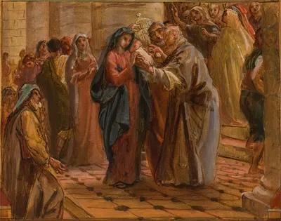La présentation au temple by Louis-Antoine-Léon Riesener, 1854 — digital art print download