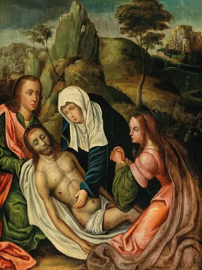 The Lamentation by Антверпенская школа — digital art print download