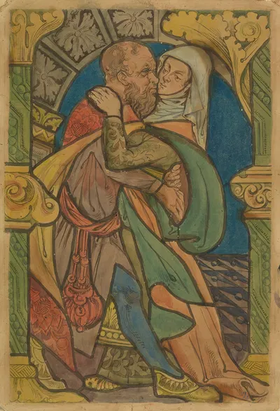 Spotkanie przy Złotej Bramie by Stanisław Wyspiański, 1891 — digital art print download
