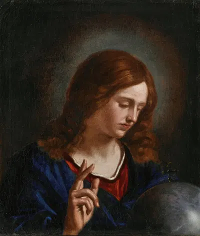 Salvator Mundi by Follower of Guercino — digital art print download
