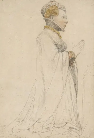 Jeanne de Boulogne, Herzogin von Berry by Ганс Хольбейн Младший — digital art print download