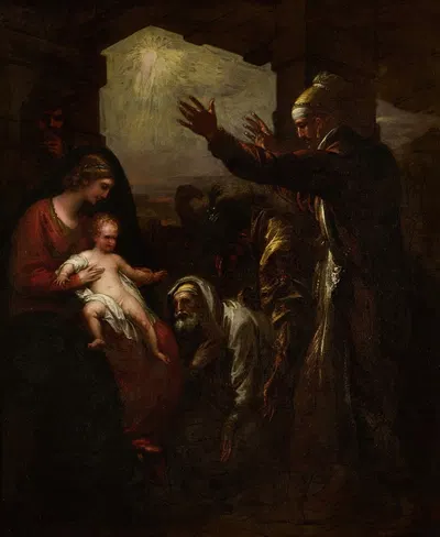 The wise men's offering by Benjamin West — digital art print download