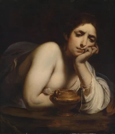 Büssende hl Maria Magdalena by Carl Fröschl, 1869 — digital art print download