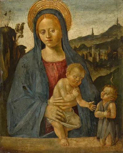 Madonna and Child with the Infant Saint John the Baptist by Итальянская школа — digital art print download