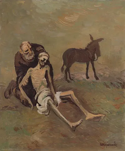 The Good Samaritan by Циприан Майерник, 1940 — digital art print download