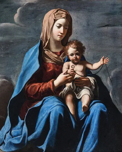 Madonna and Child by Francesco Cozza — digital art print download