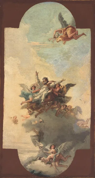 The apotheosis of a pope and martyr by Джованни Доменико Тьеполо — digital art print download