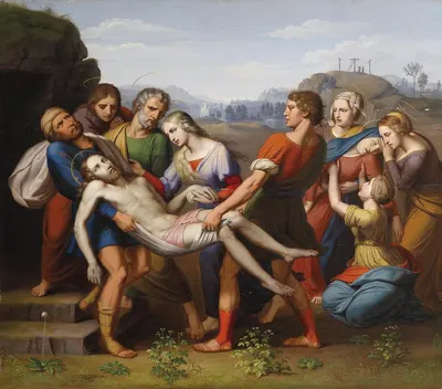 Grablegung Christi by Josef Arnold the elder, 1842 — digital art print download