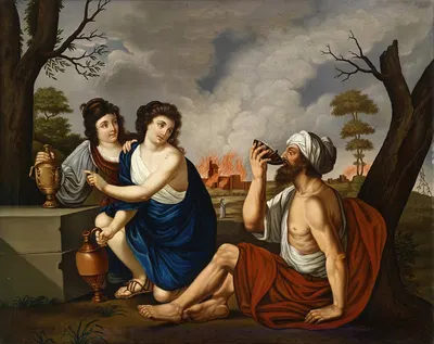 Lot und seine Töchter by Josef Worlicek — digital art print download