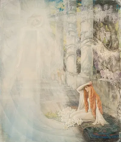 Vision II – sketch for 'Annunciation' by Казимеж Стаборовский — digital art print download