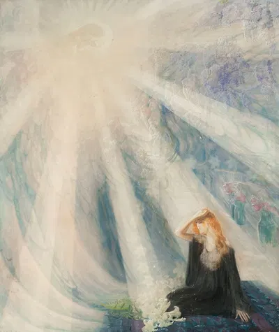 Vision III – sketch for 'Annunciation' by Kazimierz Stabrowski — digital art print download