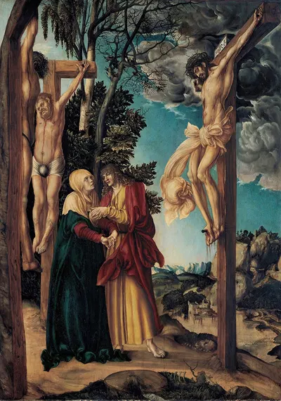The Lamentation of Christ by Lucas Cranach the Elder, 1503 — digital art print download