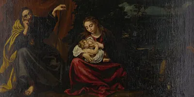 The Rest on the Flight into Egypt by Луис Тристан — digital art print download