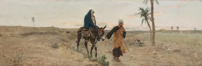 Flucht nach Ägypten by Raffaello Sorbi, 1904 — digital art print download