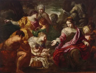 The Finding of Moses by Римская школа — digital art print download