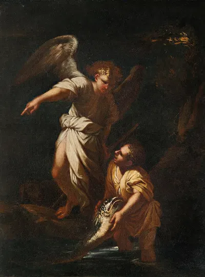Tobias and the Angel by Сальватор Роза — digital art print download