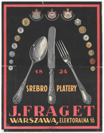 1824 srebro platery J. Fraget warszawa by Władysław Główczewski — digital art print download