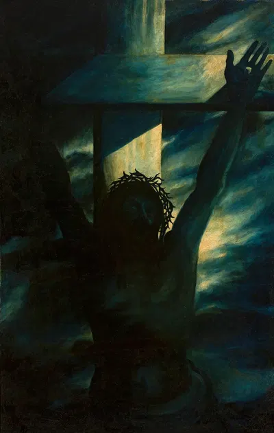 Christ on the Cross by Тадеуш Маковский, 1906 — digital art print download
