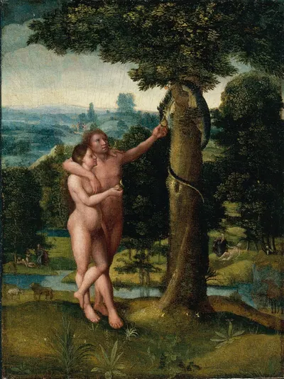 Adam and Eve by Адриан Изенбрандт — digital art print download