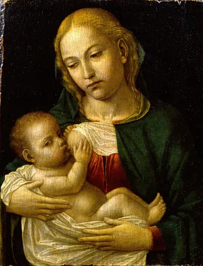 The Madonna del Latte by Ambrogio Bergognone — digital art print download