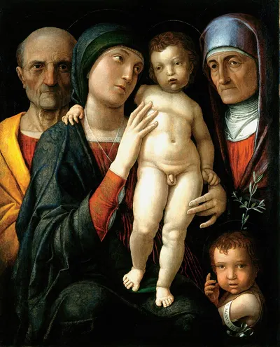 The Holy Family by Андреа Мантенья — digital art print download
