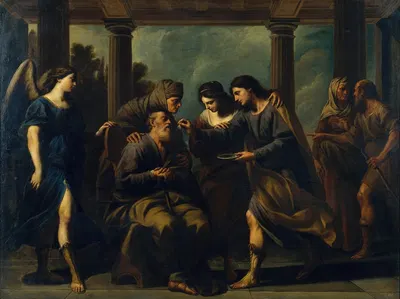 Tobias Heals his Blind Father by Andrea Vaccaro — digital art print download