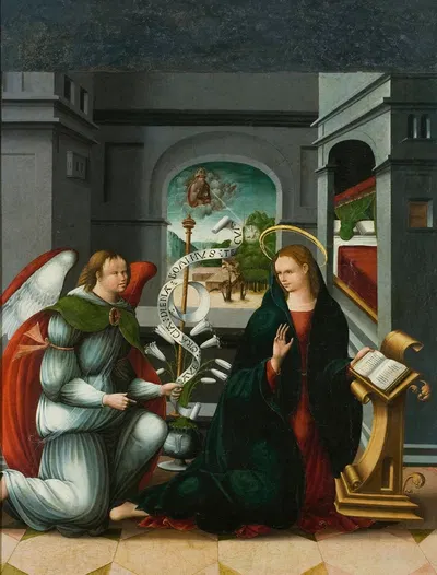 Annunciation by Andrés de Melgar — digital art print download