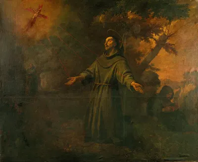 Saint Francis Receives the Stigmata by Антони Виладомат, 1724 -1733 — digital art print download