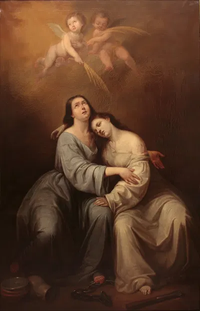 Saint Justa and Saint Rufina by Antonio María Esquivel, 1844 — digital art print download
