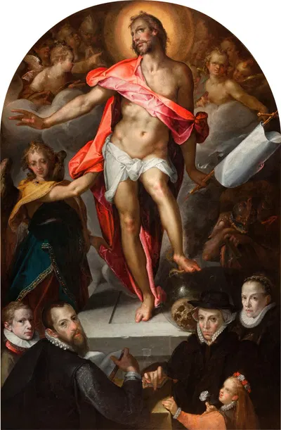 Epitaph of Goldsmith Nicolas Müller of Prague by Bartholomaeus Spranger, 1592 - 1593 — digital art print download