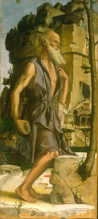 Saint Jerome by Bartolomeo Montagna, 1482 — digital art print download