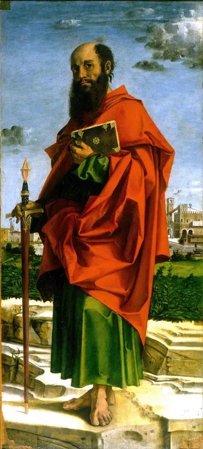 Saint Paul by Bartolomeo Montagna, 1482 — digital art print download