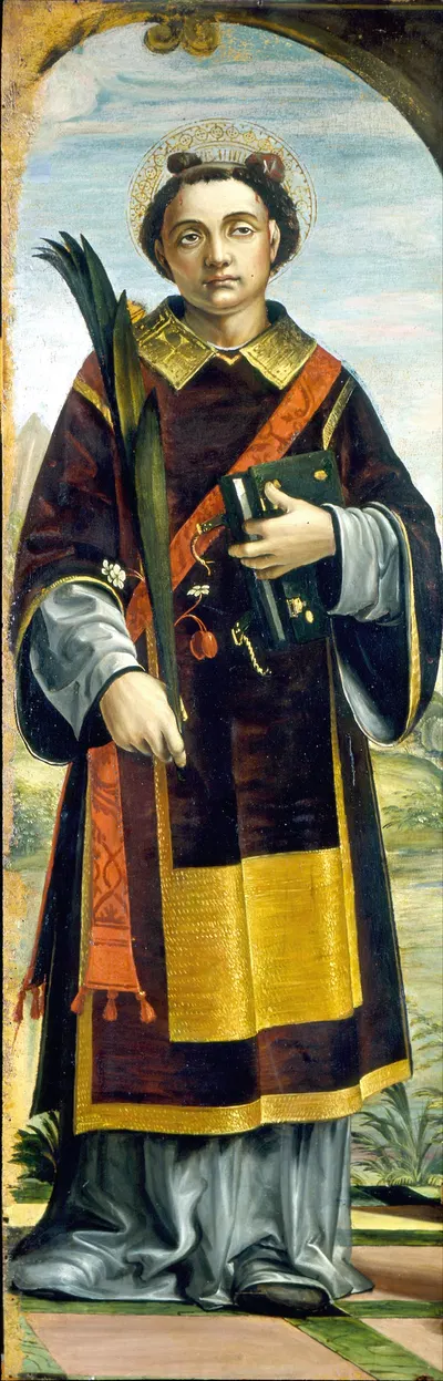 Saint Stephen by Bernardo Zenale, 1500 - 1510 — digital art print download