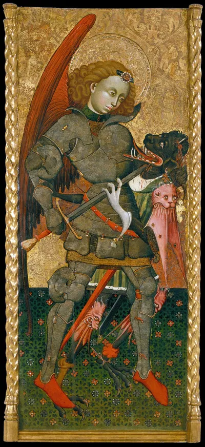 Saint Michael the Archangel by Blasco de Grañén, 1435-1445 — digital art print download