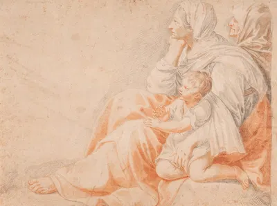 De tre livsaldre by Хендрик Крок, 1686 – 1738 — digital art print download