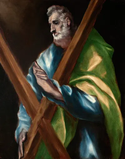 Saint Andrew by Эль Греко (Доменикос Теотокопулос), 1610-1614 — digital art print download