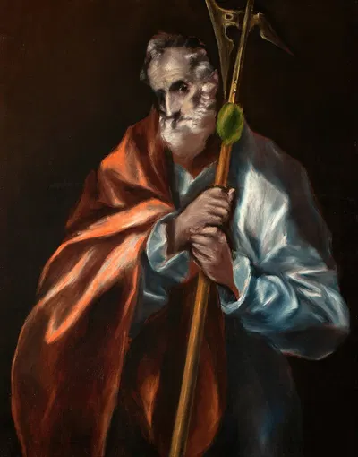 Apostle St Thaddeus (Jude) by Эль Греко (Доменикос Теотокопулос), 1610-1614 — digital art print download