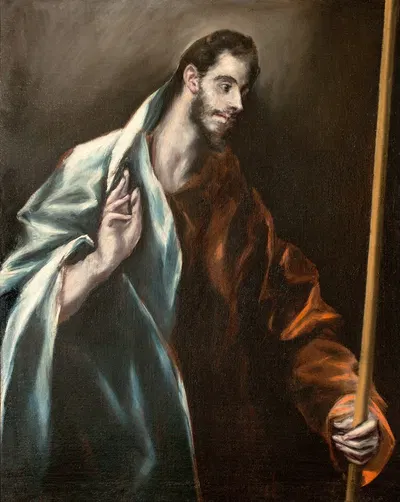Apostle St Thomas by Эль Греко (Доменикос Теотокопулос), 1610-1614 — digital art print download