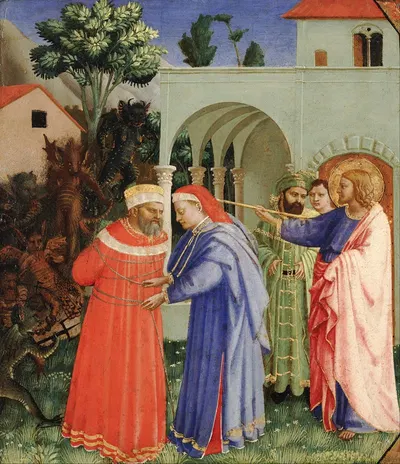The Apostle Saint James the Greater Freeing the Magician Hermogenes by Fra Angelico — digital art print download