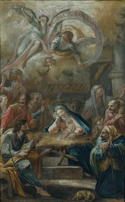 Birth of Jesus and the Adoration of the Shepherds by Francesc Pla Duran, 1780 — digital art print download