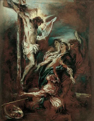 Crucifixion by Джованни Бенедетто Кастильоне — digital art print download