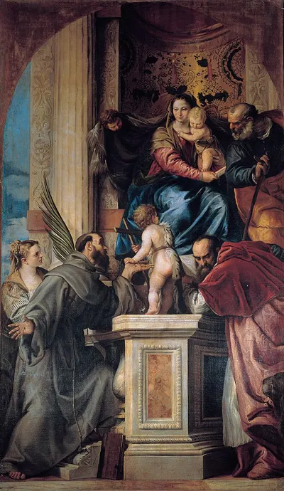 Madonna with the Child and the Holy Ones by Giuseppe Bonati — digital art print download