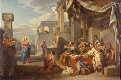 The Calling of Saint Matthew by Джованни Паоло Панино, 1752 — digital art print download