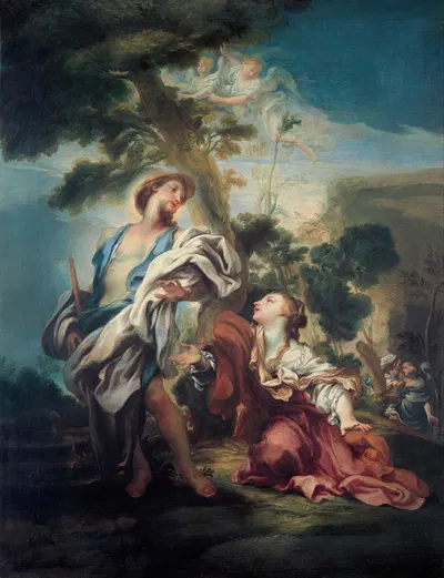 Noli Me Tangere by Gregorio de' Ferrari, 1680 — digital art print download