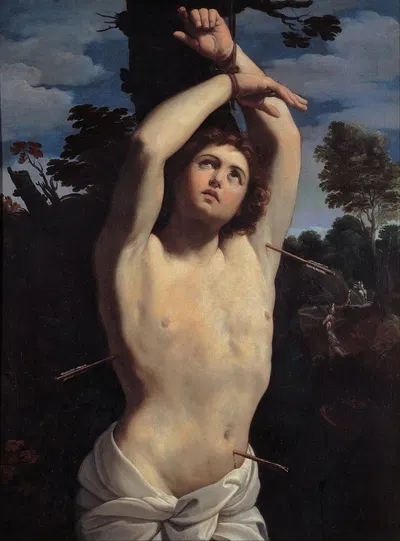 Saint Sebastian by Гвидо Рени, 1615 — digital art print download