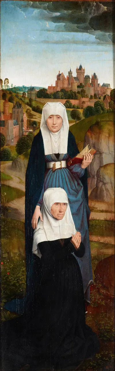 Old Woman at Prayer with St. Anne by Ханс Мемлинг, 1470 — digital art print download