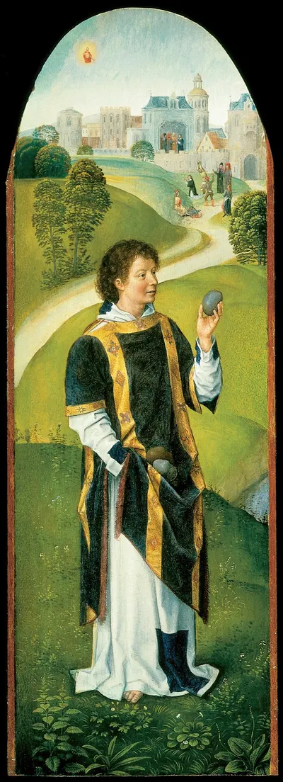 Saint Stephen by Ханс Мемлинг, 1474-1485 — digital art print download