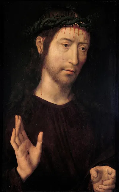 The Man of Sorrows by Ханс Мемлинг, 1480 - 1490 — digital art print download