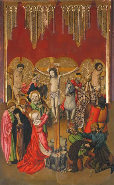 Calvary by Jaume Huguet, 1455-1460 — digital art print download